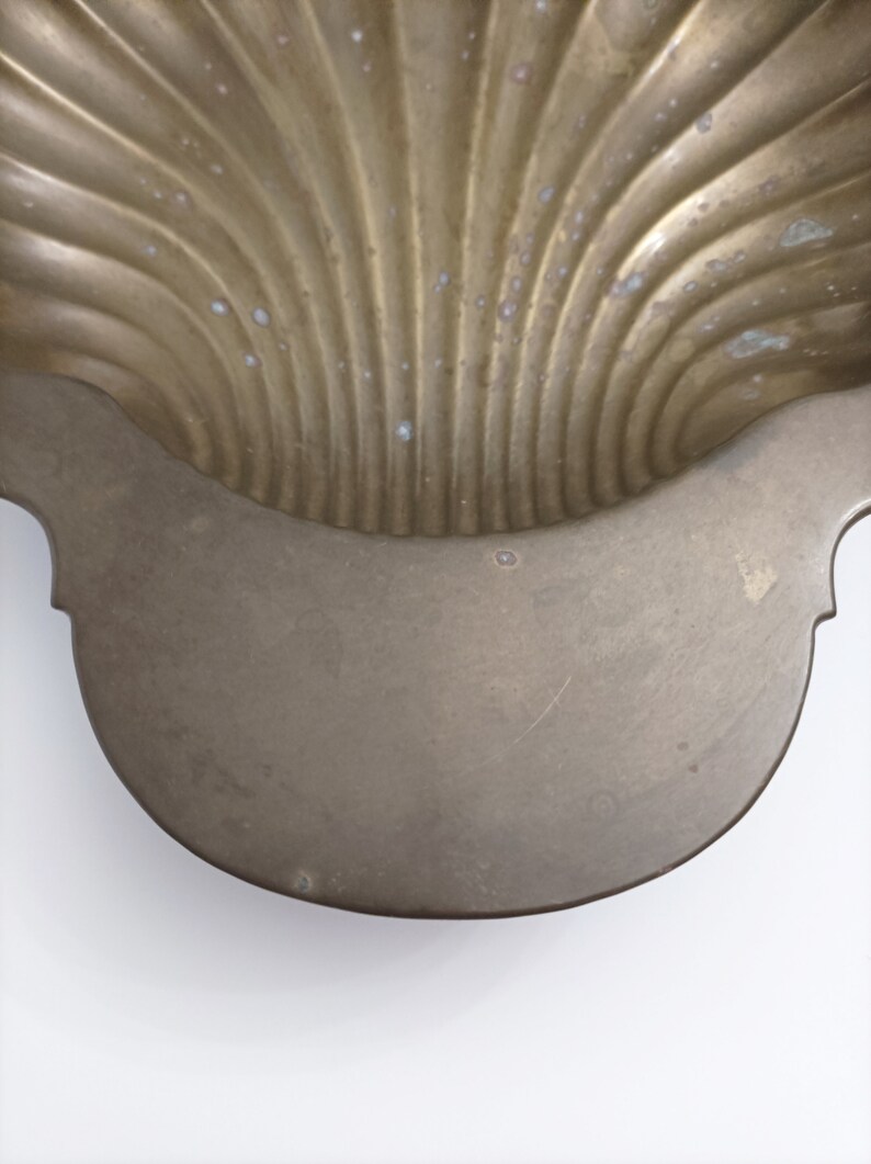 Large Brass Vintage Shell or Clam Tray Circa 1950 Shell Dish - Etsy