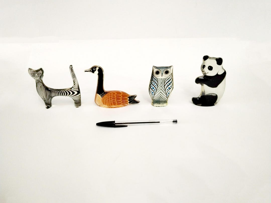 Abraham Palatnik Lucite Figurines From Brazil Circa 1960 Optical