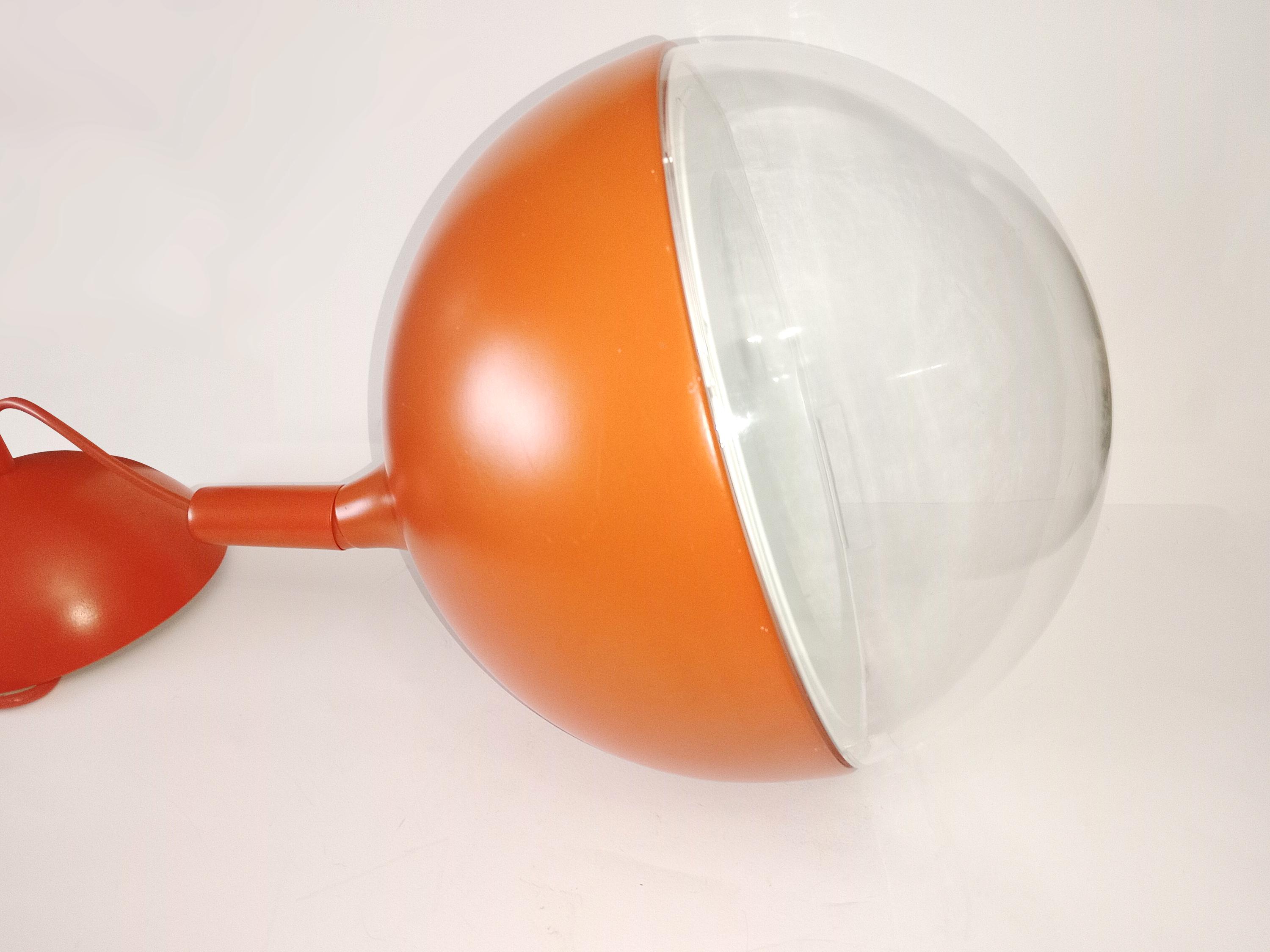 Ikea Väster Orange Space Age Pendant Light Circa 1990 Orange