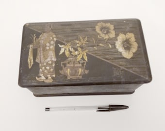Coffret à Couture En Bois Sculpté Napoléon III XIXe Siècle - Objet Ancien Partiellement Restauré