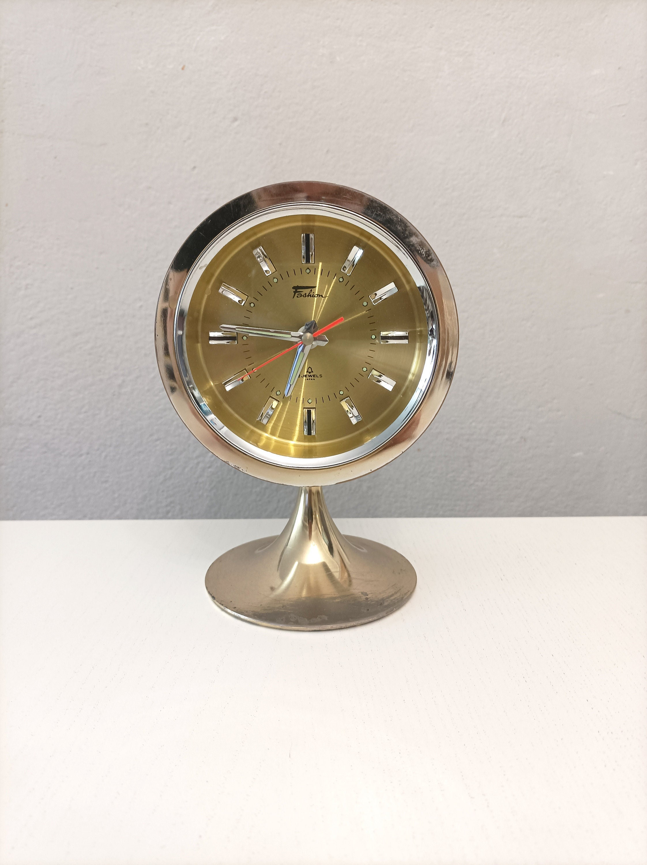 Mcm Large Fashion Space Age Alarm Clock Made in Japan in the