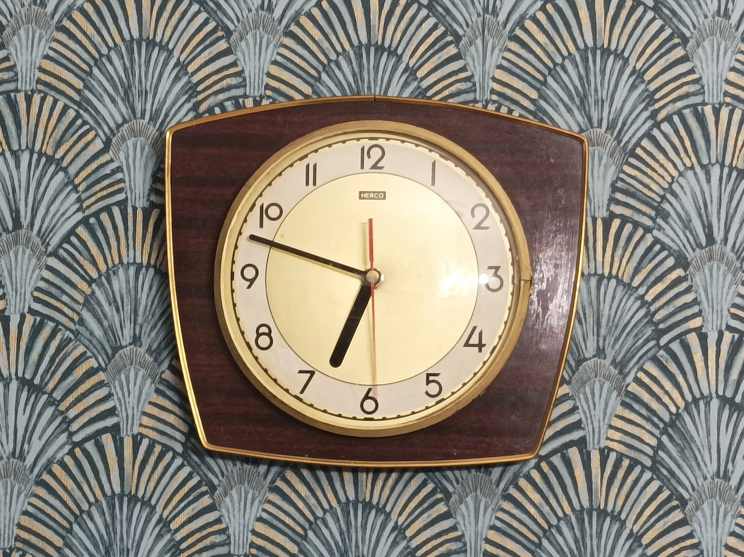 1950s Wood Clock - Etsy Canada
