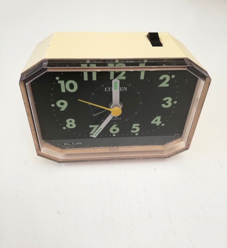 Citizen Bell Alarm Clock Made in Japan in the 1980s Retro Etsy