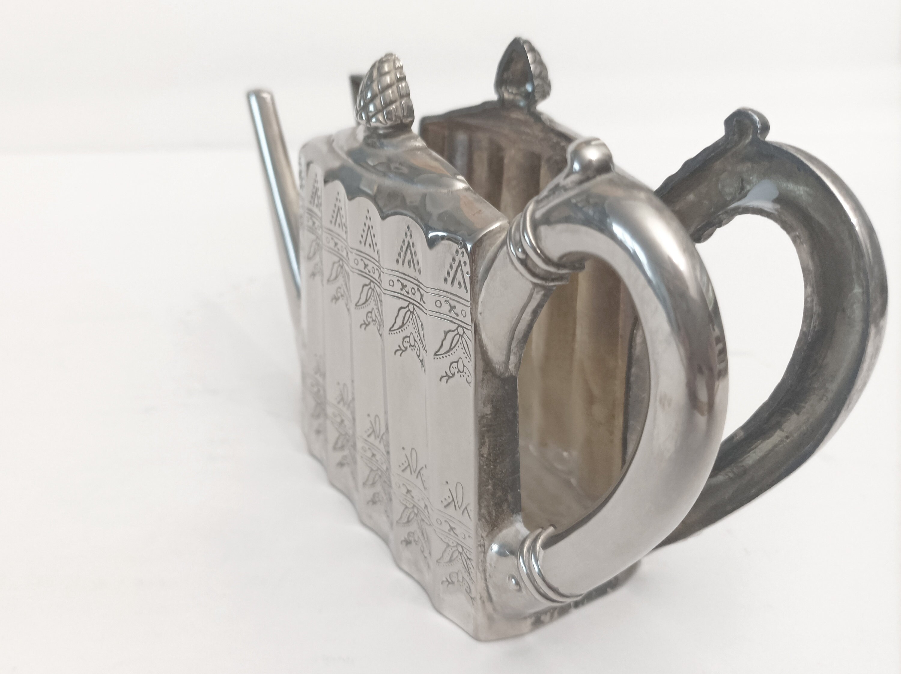 Godinger Silver Plated Teapot Serviette Holder 1993 Vintage Napkin
