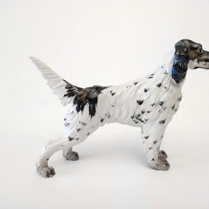 新品　米1970年代　気品溢れる彼美しい犬、イングリッシュセッターの陶器 新品 米1970年代 気品溢れる彼美しい犬、イングリッシュセッター