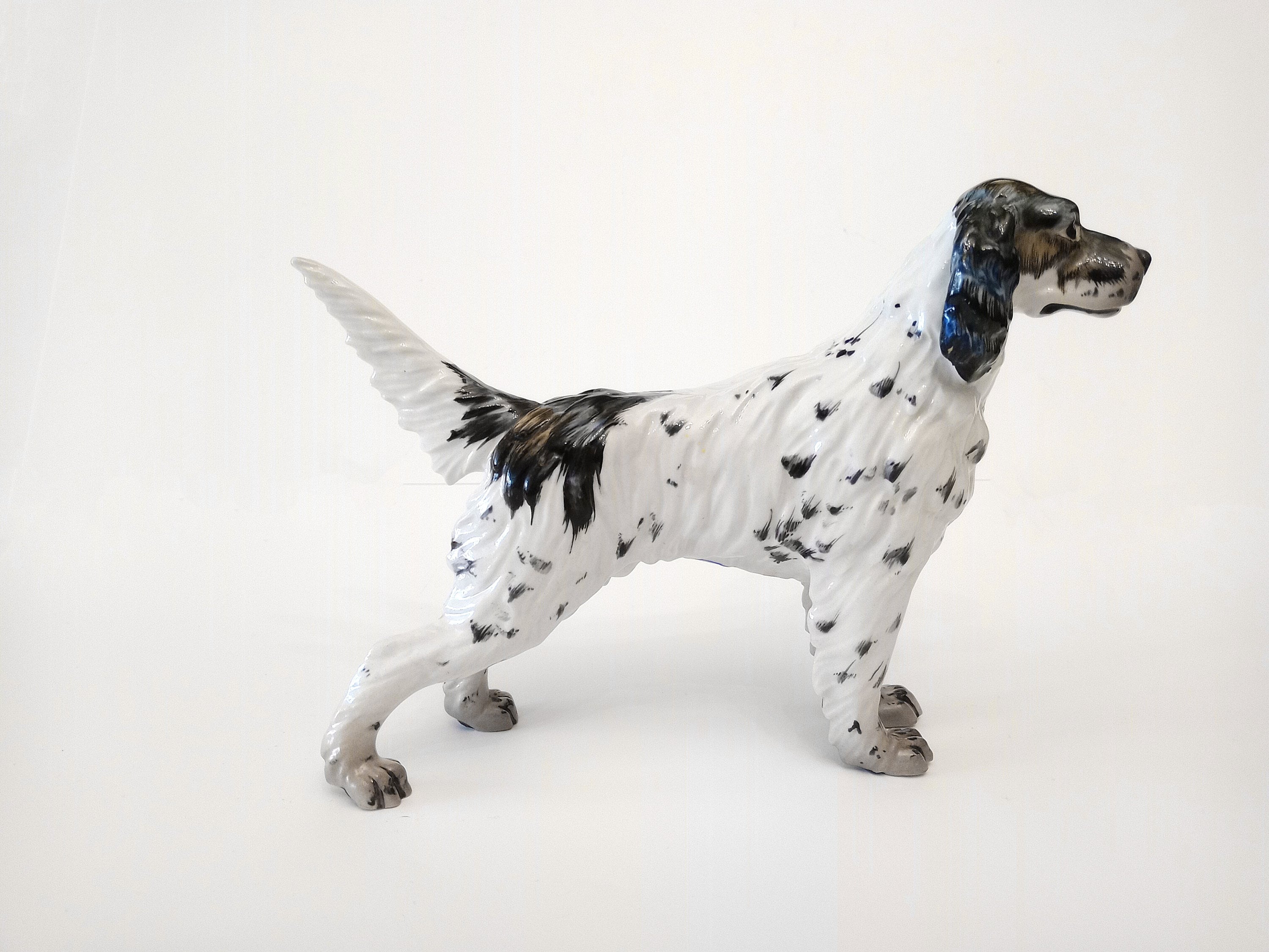 新品　米1970年代　気品溢れる彼美しい犬、イングリッシュセッターの陶器 新品 米1970年代 気品溢れる彼美しい犬、イングリッシュセッター