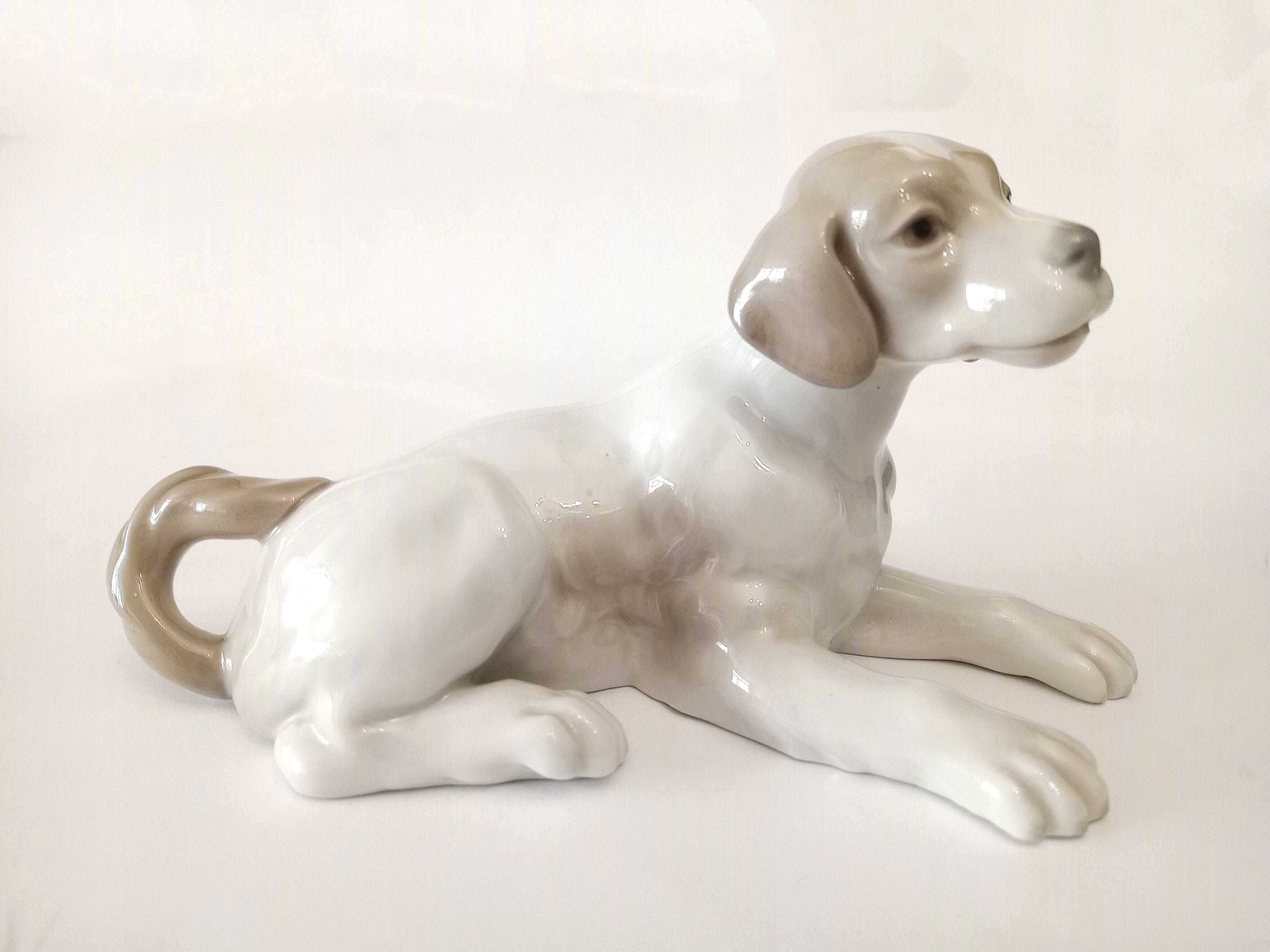犬の陶器の置物 NAO Spain Handcrafted porcelain Lladro Nao Daisa Porcelain Dog Figurine, Playing Puppy