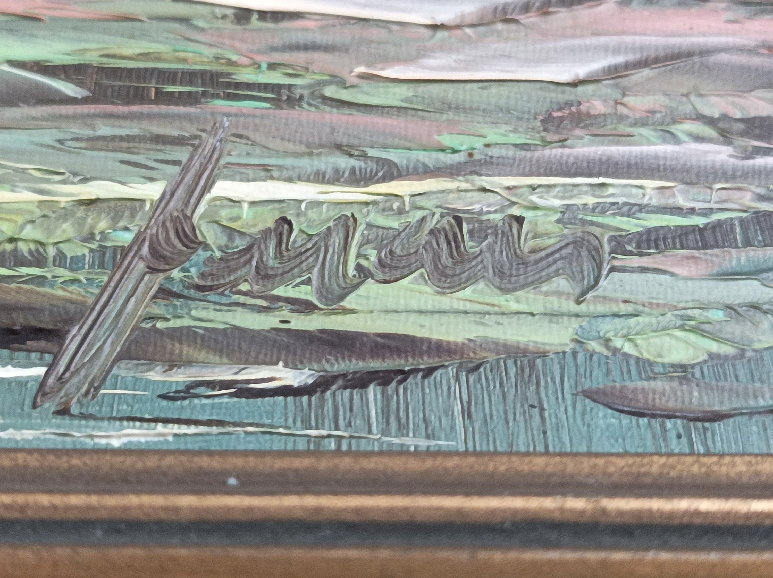 Small Original Painting on Board Circa 1960 Framed and Signed Landscape ...