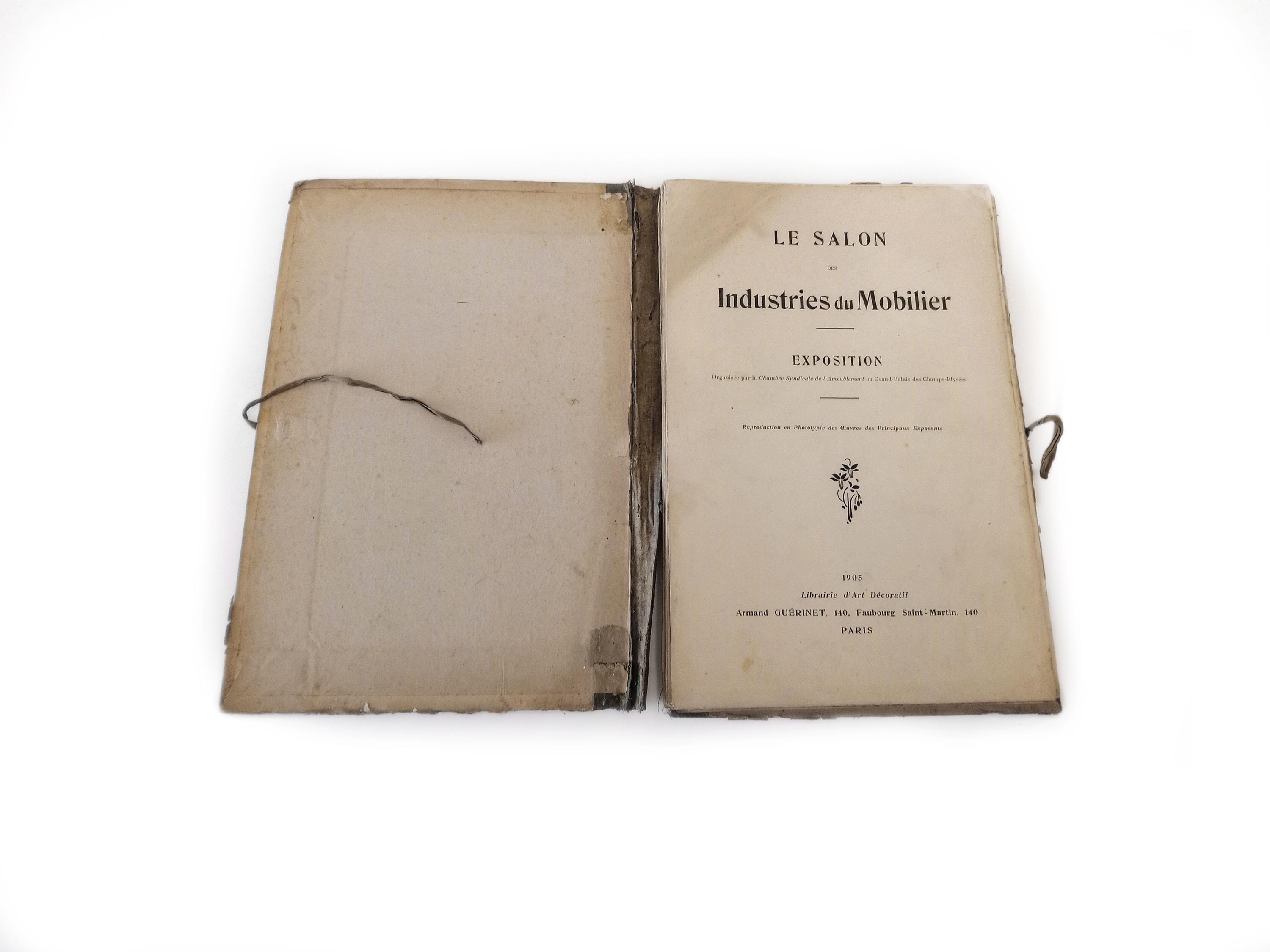 Rare Antique French Book From Le Salon Des Industries Du Mobilier