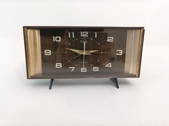 Vintage Rhythm 2 Jewel #51052 Alarm Clock Japan Circa 1960 Large