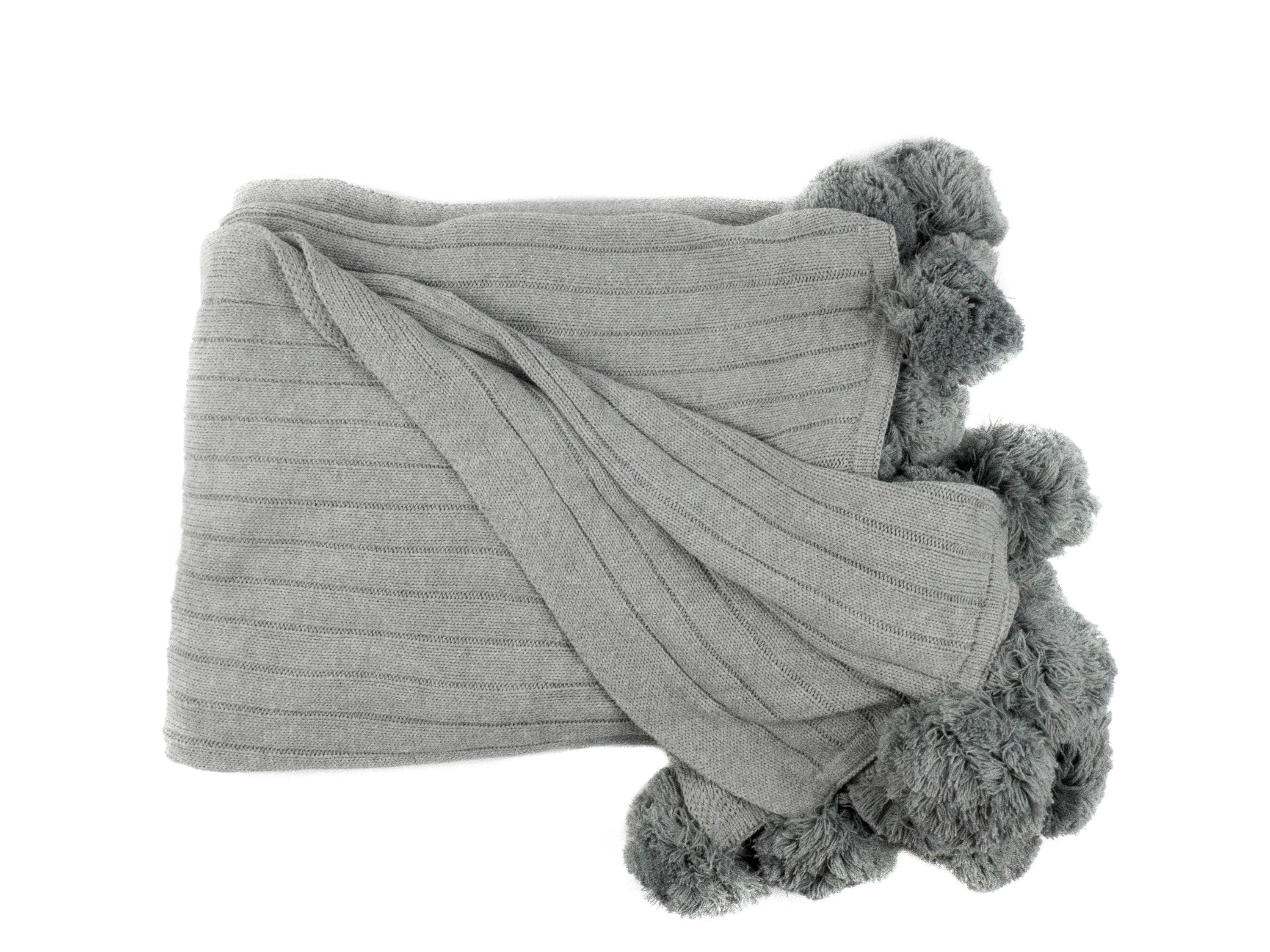 Moroccan Pom Pom Throw Blanket Etsy
