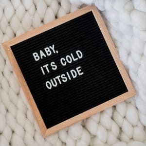 10 x 10 Wood and Felt Letterboard image 3