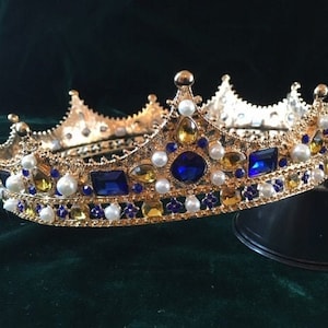 Crown with custom colors, Prom king, queen, wedding, theater,  personalized
