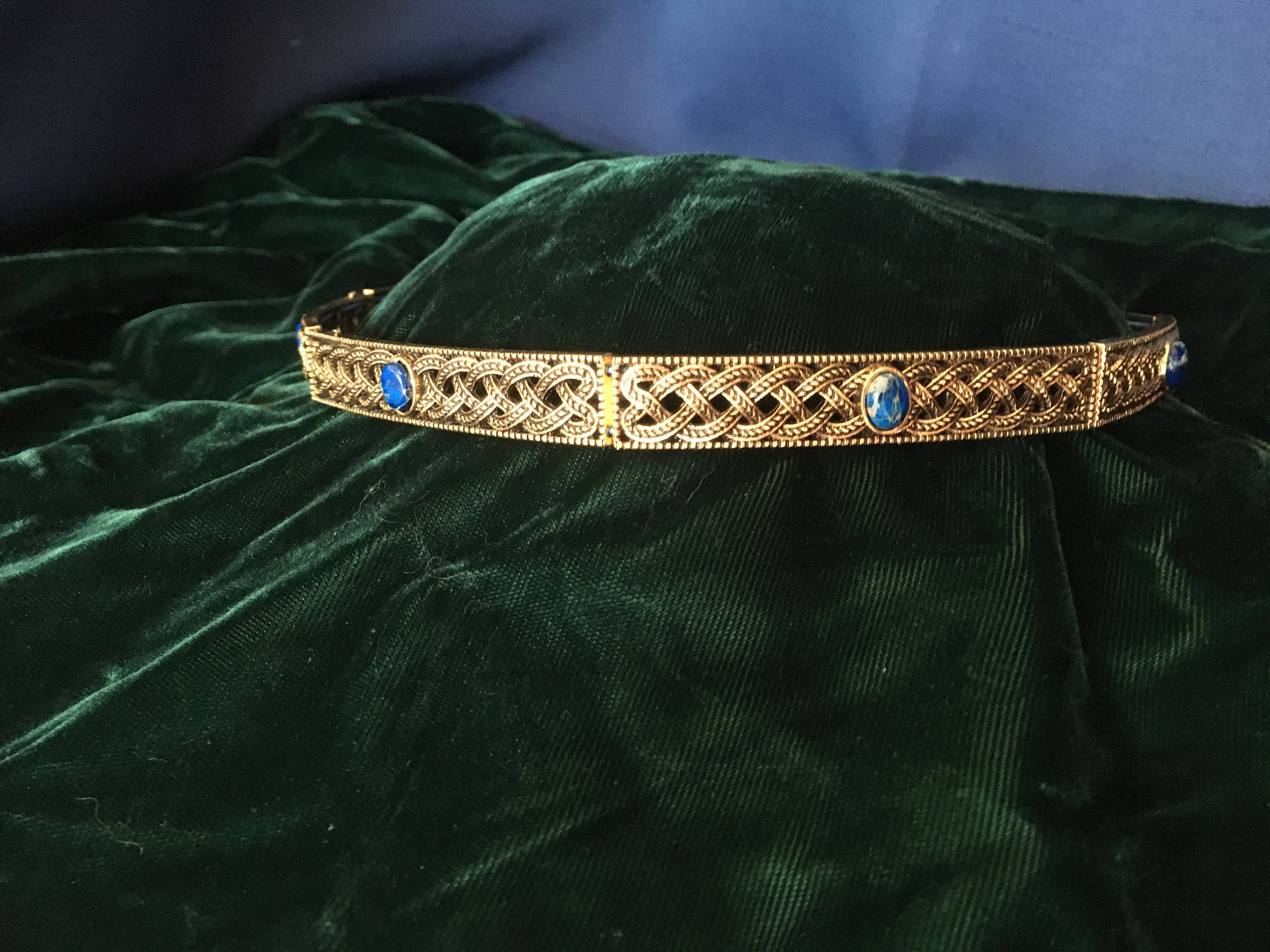 Norse, Viking, Celtic, Circlet, hatband  gold or silver crown,  personalized, custom colors