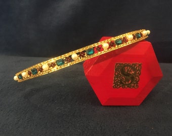 Medieval Renaissance Circlet wedding crown LARP SCA,  personalized, custom colors