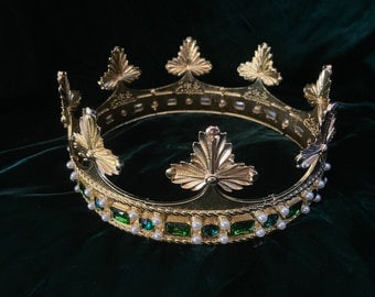 Gothic Medieval Antique Gold Metal King Queen Crown - Etsy