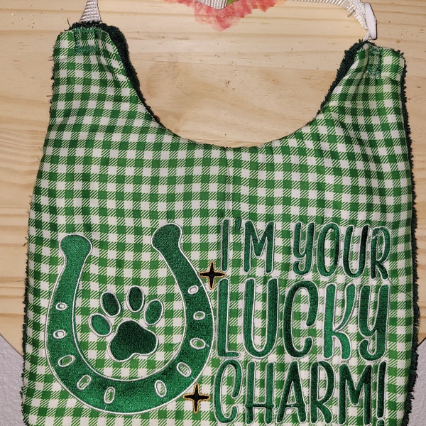 Large Breed St. Patrick’s Day Dog Bib