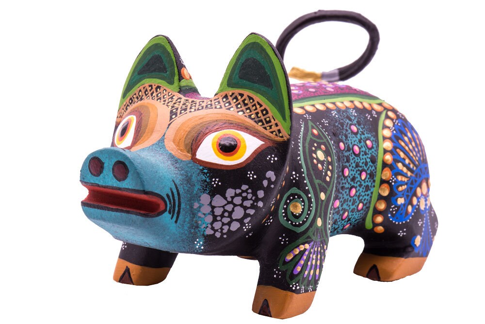 Mexican folk art wood carving Oaxacan animal sculpture wood Etsy