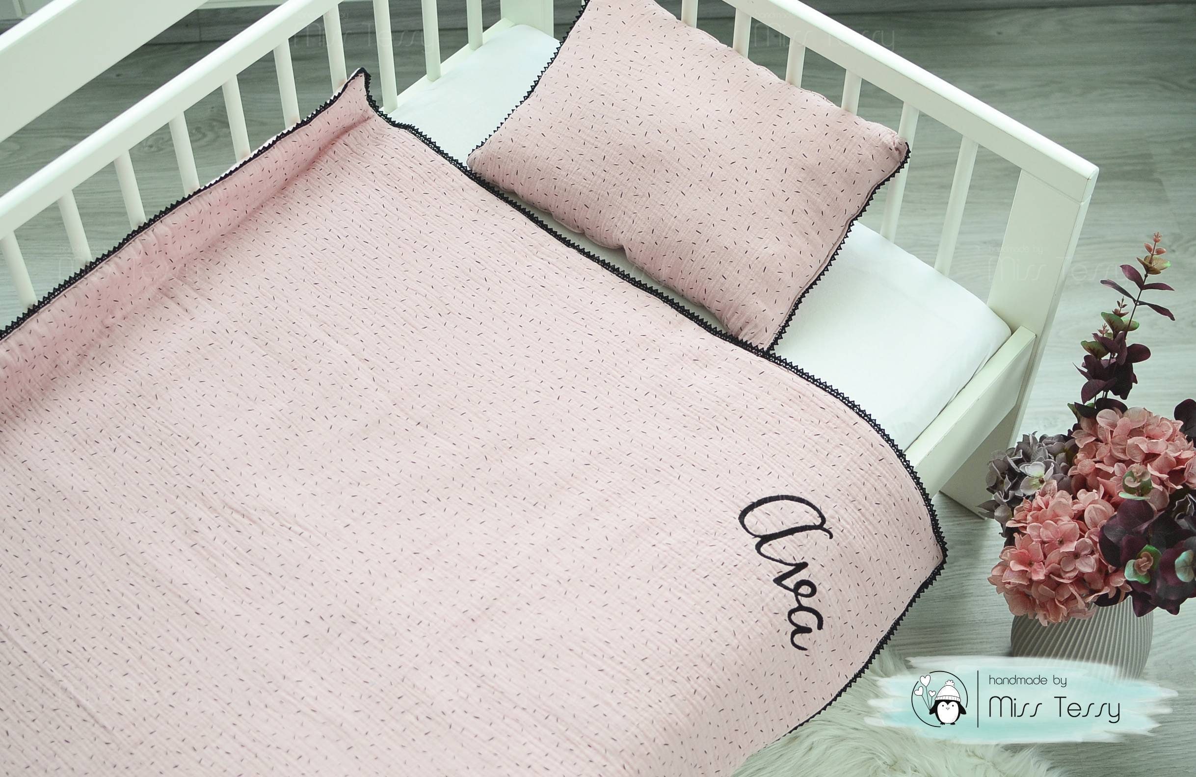 Personalized muslin blanket for baby boys and girls Muslin Etsy