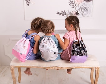 Personalisierte Kordelzugbeutel | Ballerina | wasserfest | Ballett Personalisierter Kordelzug Rucksack | Tänzer Tasche | Bestickter Kordelzugbeutel