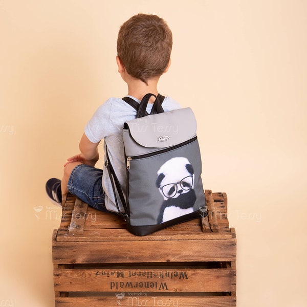 Tessy Backpack panda | backpack for boys | child backpack | children's backpack | kinderrucksack | kids backpack  | pre-school backpack