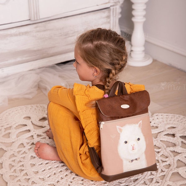 Toddler backpack | Tessy backpack cuties | Llama kids backpack | Kindergarten rucksack | Children backpack | back to school | kid bag