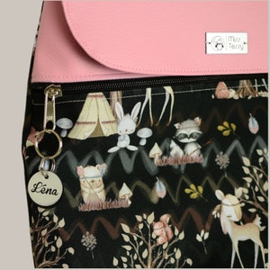 Étiquette avec nom | pendentif personnalisé pour sacs à fermeture éclair trousse pour école maternelle | pendentif suspendu à glissière