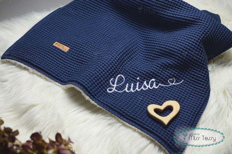 Personalized Winter Baby Blanket Cuddly Blanket Stroller Etsy