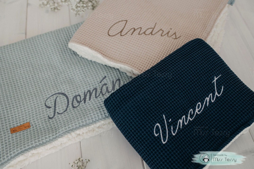 Personalized Winter Baby Blanket Cuddly Blanket Soft Baby Etsy