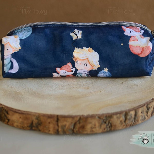 custom name pencil case for boys | personalized pencil case | little prince | wasserdicht | zipper | pen folder | gift for kids | with name