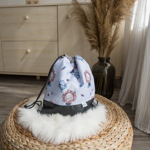 Sac à cordon de serrage personnalisé pour enfants pour garçons | imperméable à l’eau pour le dossard | | de sac de sport sac à dos pour enfants |  Sac cordon de serrage brodé