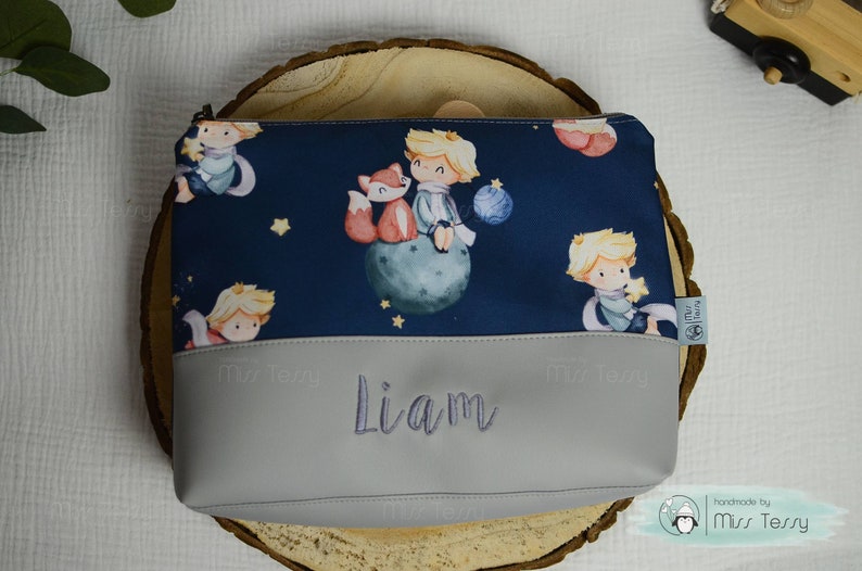 Kulturtasche mit namen Geburtstagsgeschenk Kinder Kulturtasche necessaire Kunstleder mit Namen personalisierte Kindertasche Reisetasche little prince