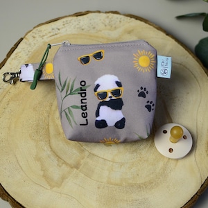 Pacifier Bags for boys | Pacifier Pouch Pacifier | Dummy Pouch | Pacifier Pocket artificial leather | Pacifier Case | Baby Gift with name