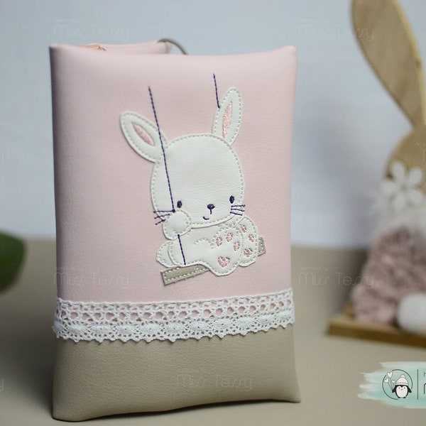 Mother Pass case bunny | waterproof | U-heft Hülle | customizable German Mother's Pass | Mother passport cover embroidery