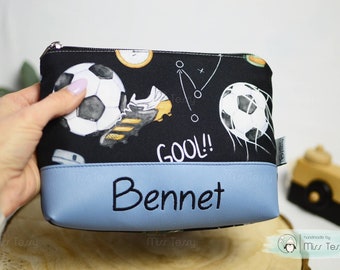 Waterproof Culture bag emboidery | for boys| birthday gift kids toiletry bag | necessaire artificial leather | with name | personalized