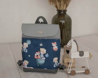 Children Backpack little Prince | with name | waterproof Toddler Backpack | personalized backpack for boy |  kindergartenrucksack