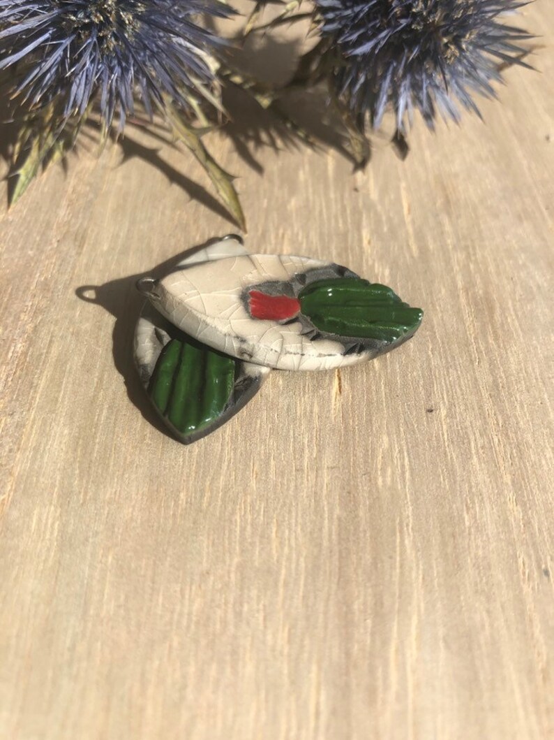 Raku ceramic charms