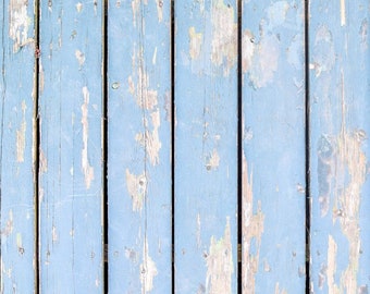 Rustic Wood Texture Background, Old Vintage Blue Painted Wooden Patio Floor, Paint Peeled Off Backdrop Stock Photography, Commercial Use