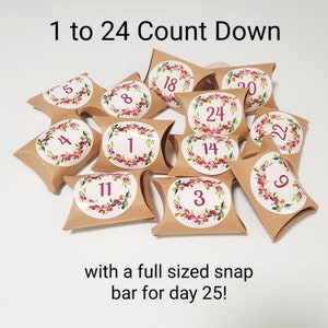 Soy Wax Melt Advent Calendar - Count down to Christmas with 12 or 24 days- A fun advent calender for adults - Ready to ship today!