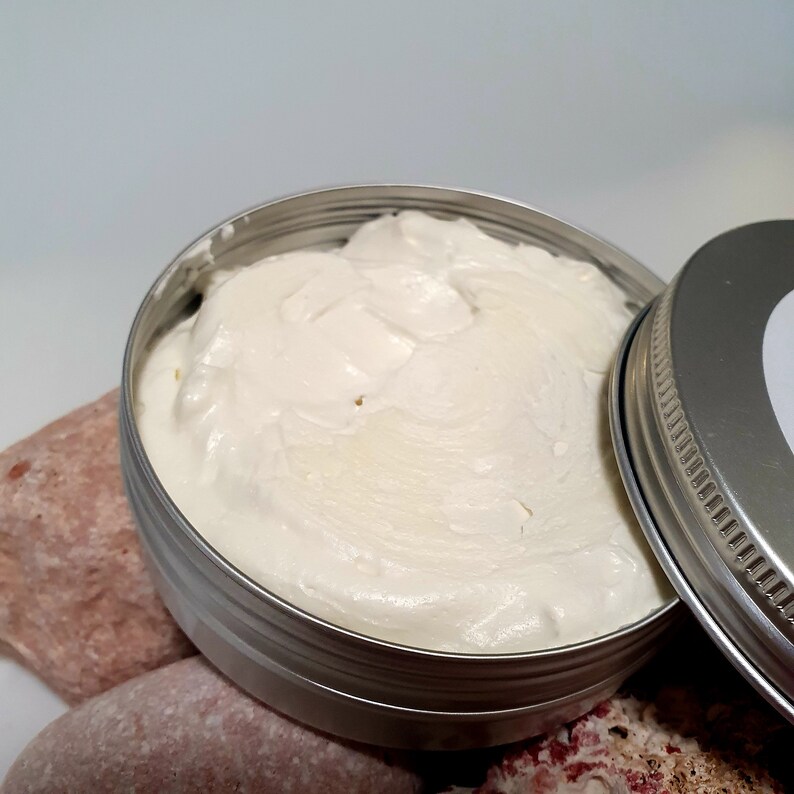 Lavender Dreams scented whipped Shea body butter Handmade with organic ingredients for soft, supple, glowing skin Zero waste packaging image 6