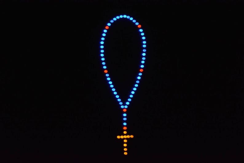 Lighted LED Window Rosary - Etsy