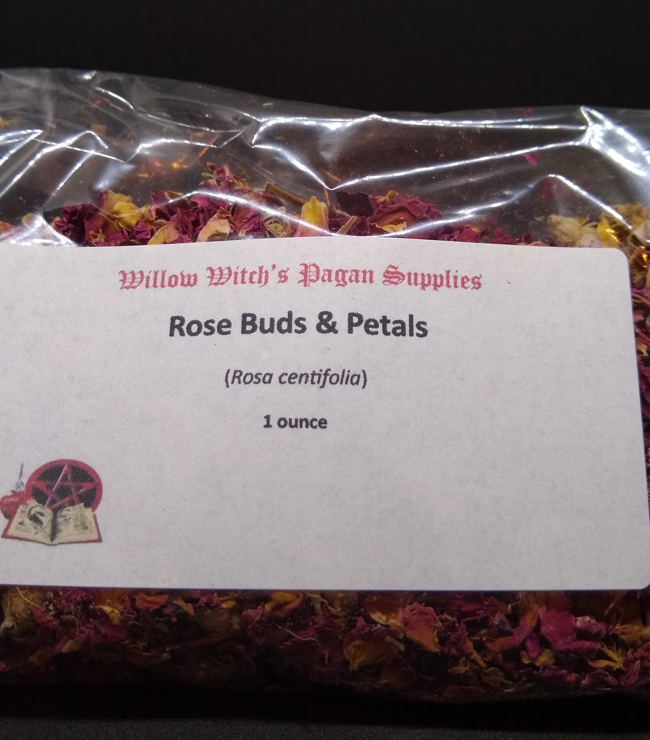 Rose Buds & Petals, Red 1 ounce Wicca Hoodoo Voodoo Vodou