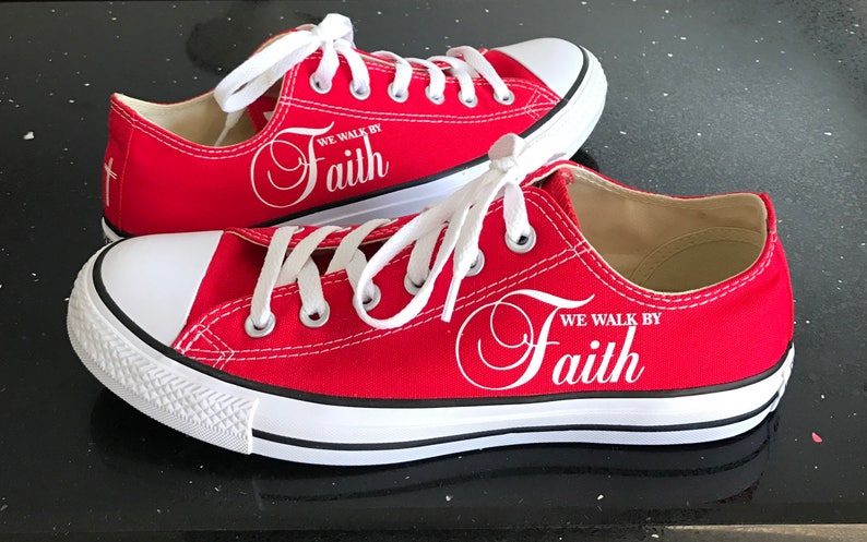 walk by faith sneakers