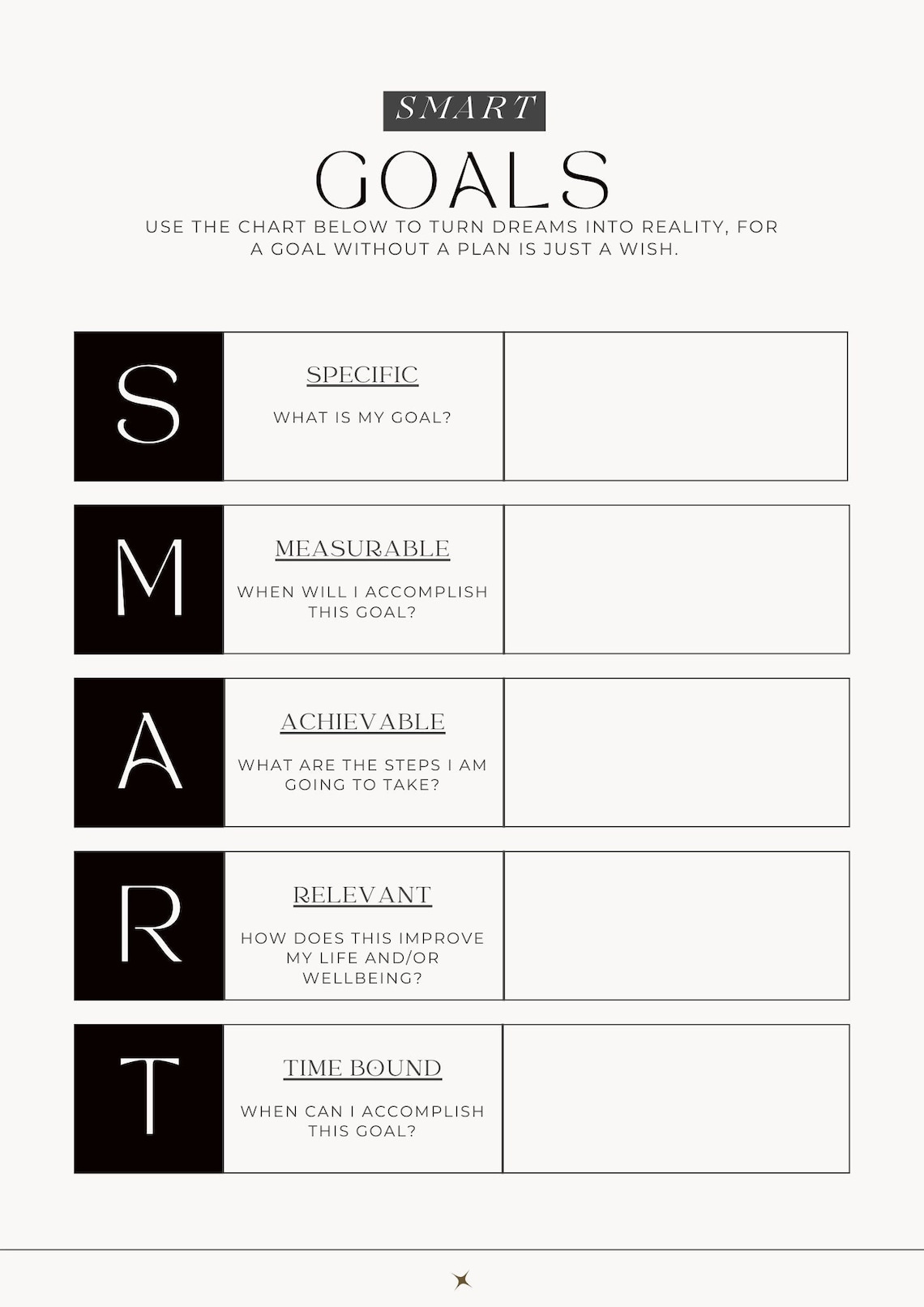SMART Goal Worksheet Etsy SMART Goal Worksheet Etsy