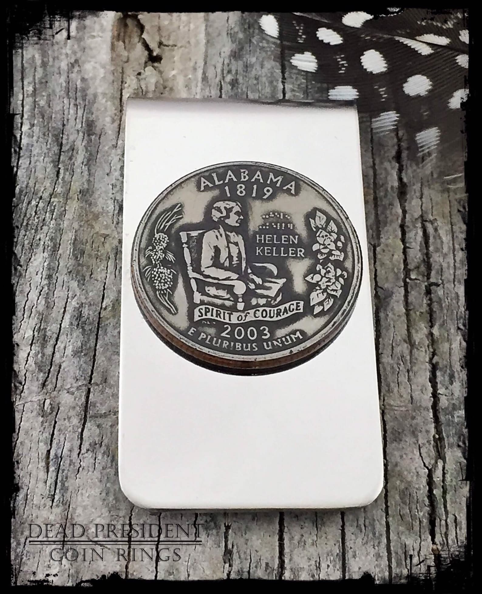 Alabama State Quarter Money Clip Etsy