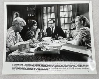 1981年公開の映画『ネイバーズ』のプレス写真（ジョン・ベルーシ、ダン・エイクロイド出演）8x10インチ 白黒スチール写真