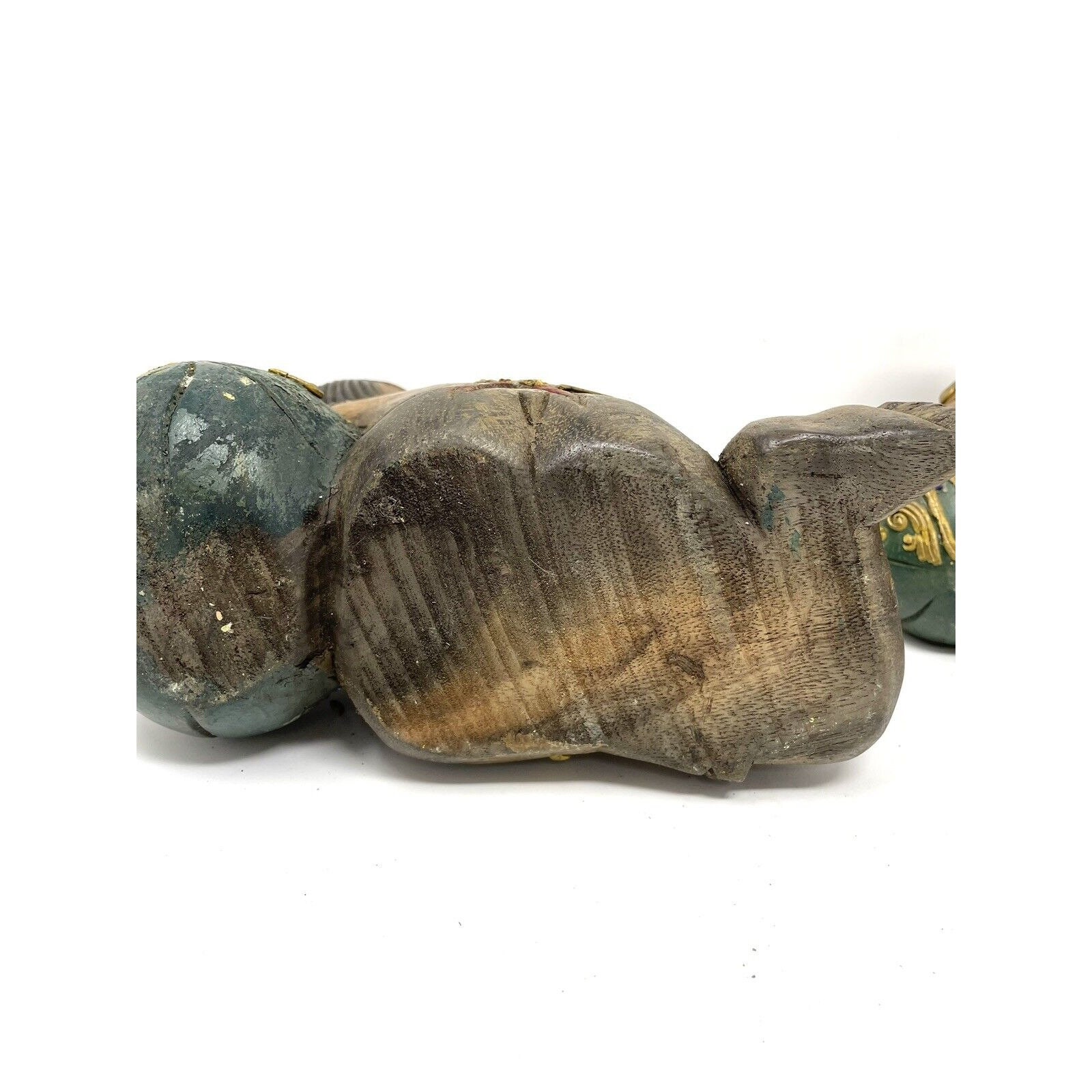 Vintage Chinese Good Luck Figurines Wood Hand Carved Sleeping Boy And vintage-chinese-good-luck-figurines-wood-hand-carved-sleeping-boy-and