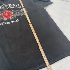 Vintage 2002 New Jersey State Bike Week T-Shirt Rose Wildwood NJ Delta 2XL Black image 9