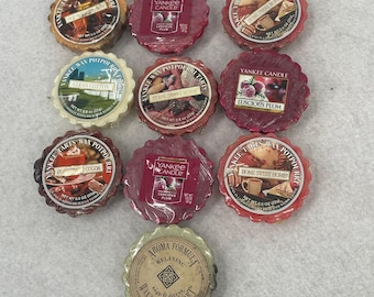 Wosk do świec Yankee Candle Potpourri Tarts, zestaw 10 sztuk, różne zapachy, 0,8 uncji, Vintage Melts
