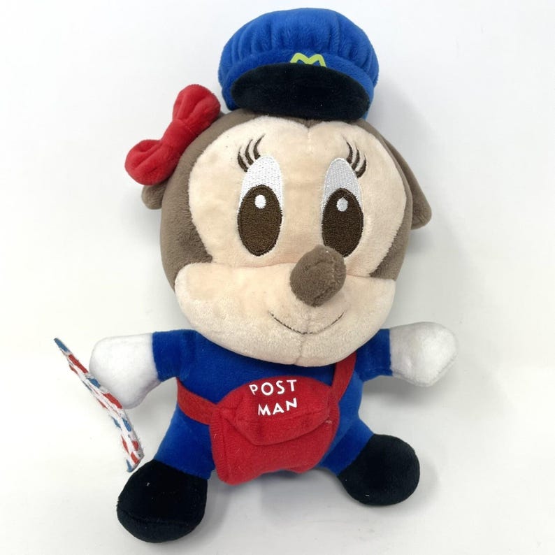 Disney Baby Mickey Minnie Mouse Mailman Plush No Tag Vintage Stuffed Animals image 10